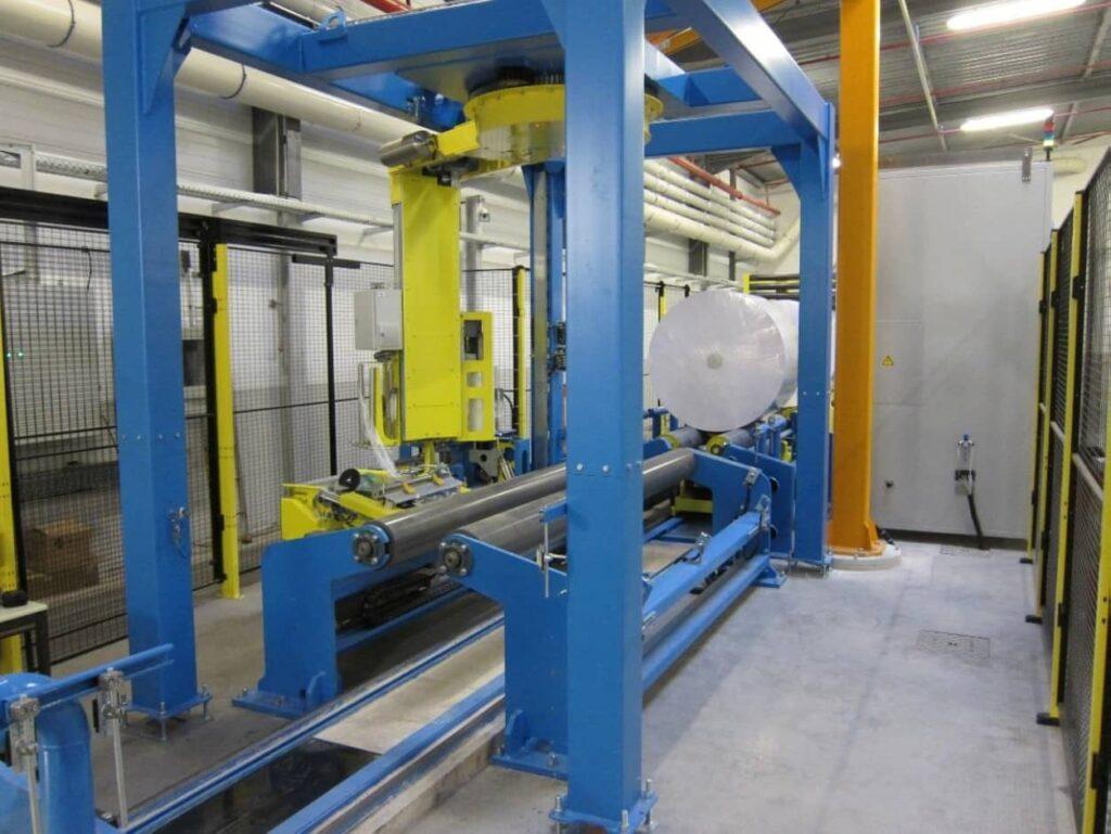 Banderoleuse pour industrie papetière